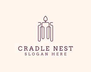 Minimal Candle Wax logo design