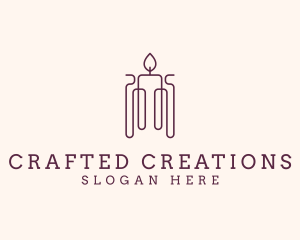 Minimal Candle Wax logo design