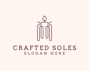 Minimal Candle Wax logo design