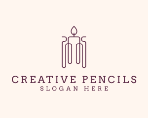 Minimal Candle Wax logo design