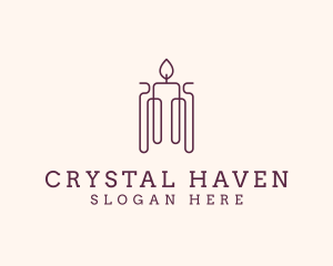 Minimal Candle Wax logo design