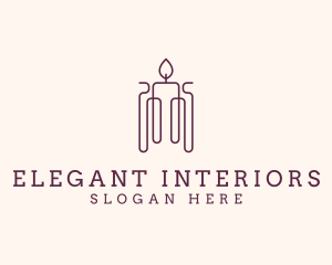 Minimal Candle Wax logo design