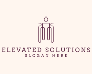 Minimal Candle Wax logo design