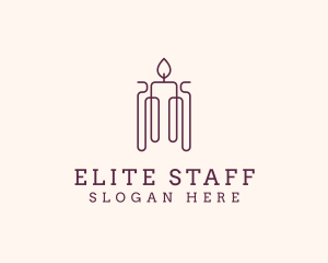 Minimal Candle Wax logo design