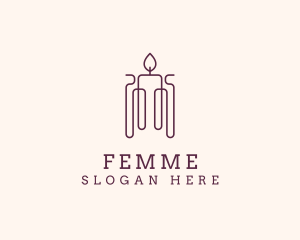 Minimal Candle Wax logo design