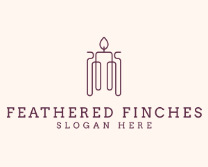 Minimal Candle Wax logo design