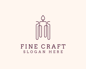 Minimal Candle Wax logo design