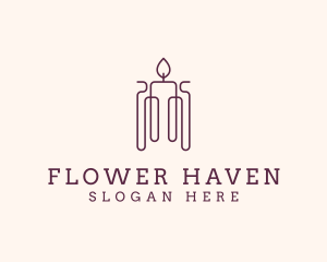 Minimal Candle Wax logo design