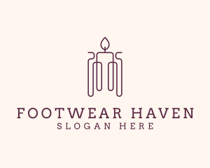 Minimal Candle Wax logo design