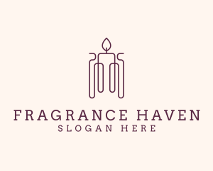 Minimal Candle Wax logo design