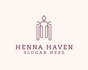 Minimal Candle Wax logo design