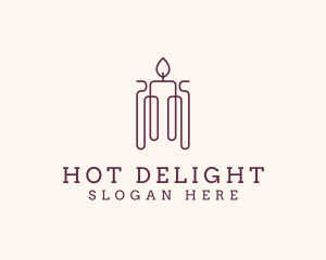 Minimal Candle Wax logo design