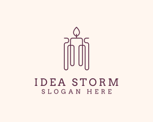 Minimal Candle Wax logo design