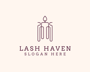 Minimal Candle Wax logo design