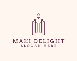 Minimal Candle Wax logo design