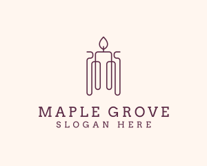 Minimal Candle Wax logo design