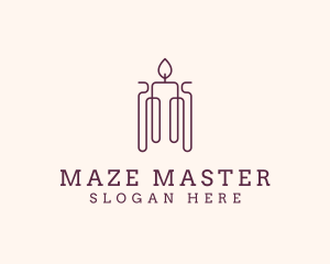 Minimal Candle Wax logo design