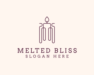 Minimal Candle Wax logo design