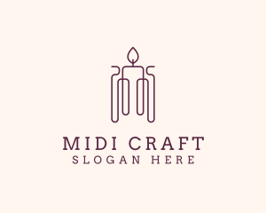 Minimal Candle Wax logo design