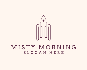 Minimal Candle Wax logo design