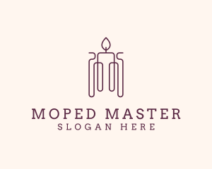 Minimal Candle Wax logo design