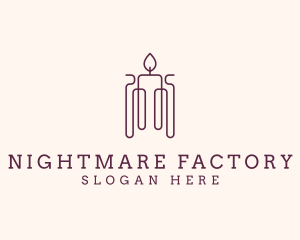 Minimal Candle Wax logo design