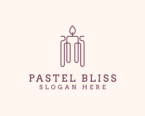 Minimal Candle Wax logo design