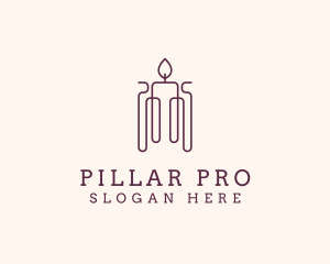 Minimal Candle Wax logo design