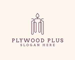 Minimal Candle Wax logo design