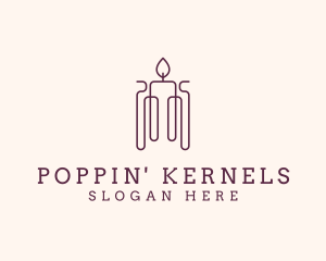 Minimal Candle Wax logo design