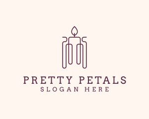 Minimal Candle Wax logo design