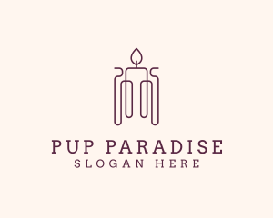 Minimal Candle Wax logo design