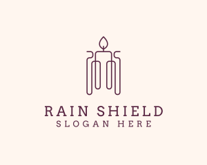 Minimal Candle Wax logo design