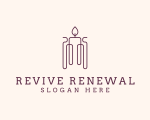 Minimal Candle Wax logo design