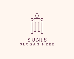 Minimal Candle Wax logo design