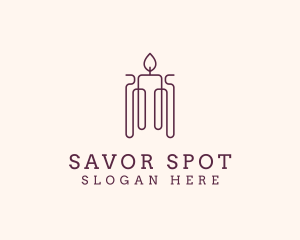 Minimal Candle Wax logo design