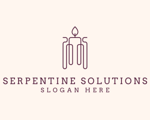 Minimal Candle Wax logo design