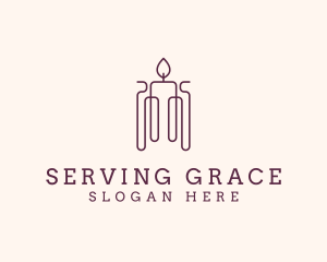 Minimal Candle Wax logo design