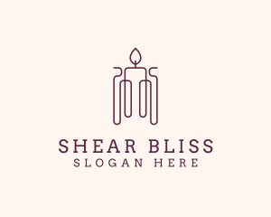 Minimal Candle Wax logo design