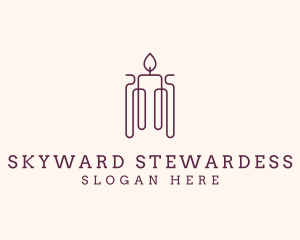 Minimal Candle Wax logo design