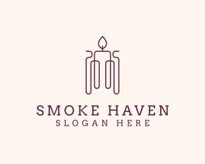 Minimal Candle Wax logo design