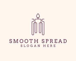 Minimal Candle Wax logo design