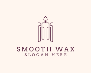 Minimal Candle Wax logo design