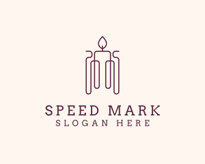 Minimal Candle Wax logo design