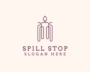 Minimal Candle Wax logo design