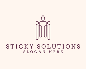 Minimal Candle Wax logo design