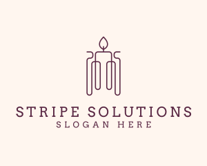 Minimal Candle Wax logo design