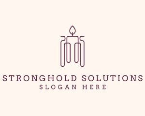 Minimal Candle Wax logo design