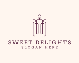 Minimal Candle Wax logo design