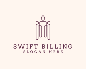 Minimal Candle Wax logo design